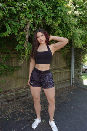 Paisley Mesh Shorts