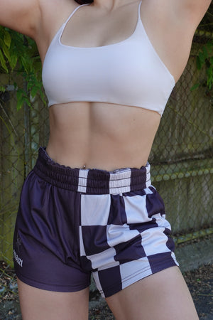 Checkered Mesh Shorts