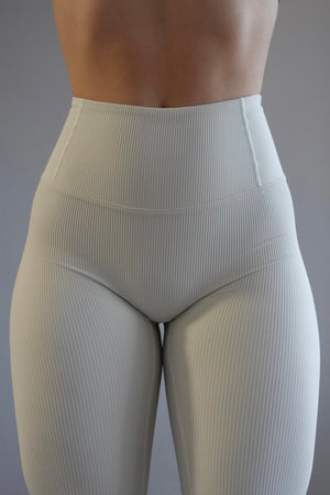 Vanilla Cream Ribbed leggings